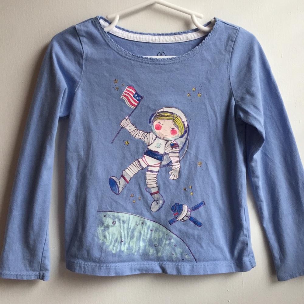 Lands End long sleeve astronaut T-shirt